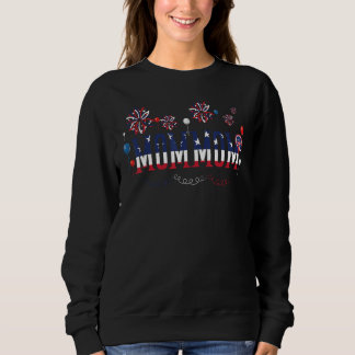 Sudadera 4th Of July Mommom Grandma Grandmother American Fl