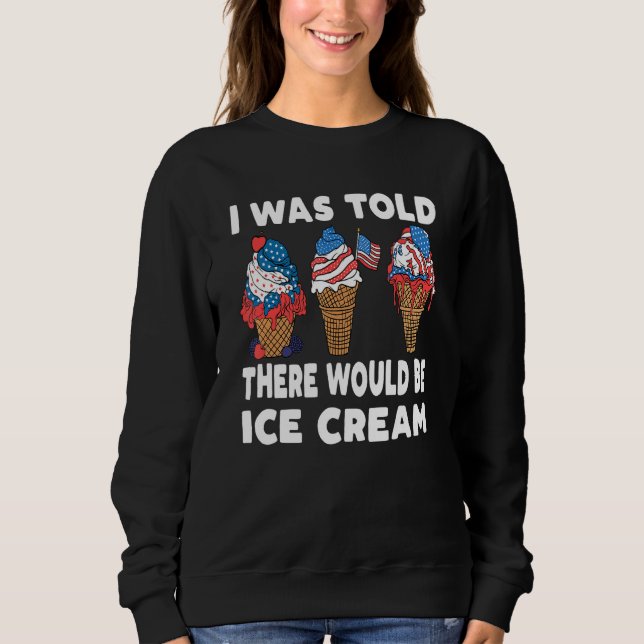 Sudadera 4th Of July Patriotic American Ice Cream Cone (Anverso)