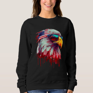 Sudadera 4th Of July Patriotic Bald Eagle Cool Sunglasses