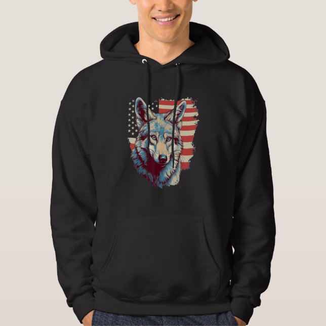 Sudadera 4th Of July US Flag Coyote (Anverso)