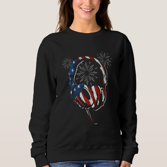 Sudadera 4Th Of July USA Flag Gaming Patriotic Independence (Anverso)