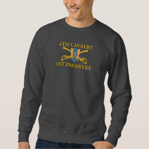 Sudadera 4to 1ra CAMISETA de la INFANTERÍA de la CABALLER