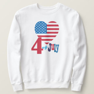 Sudadera 4to de los fuegos artificiales americanos de la