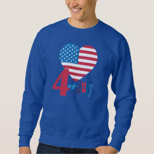 Sudadera 4to de los fuegos artificiales americanos de la