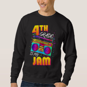 Sudadera 4to grado es mi vuelta a la escuela jam 80s retro 