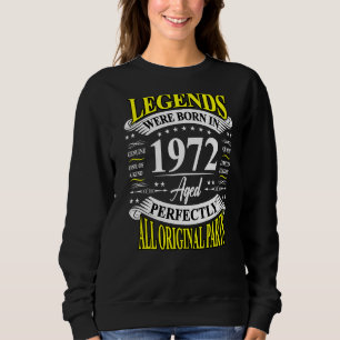 Sudadera 50.ª Leyenda De Cumpleaños Nació En 1972 50 Años O
