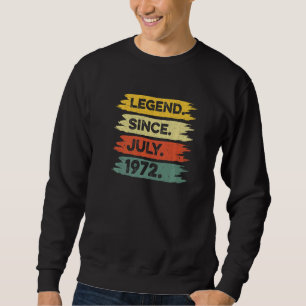Sudadera 50.ª Leyenda retro vintage desde julio de 1972