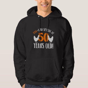 Sudadera 50.º cumpleaños Pollo agricultor de pollo de 50 añ