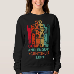 Sudadera 50.º nivel de cumpleaños 50 Joypad Gamer