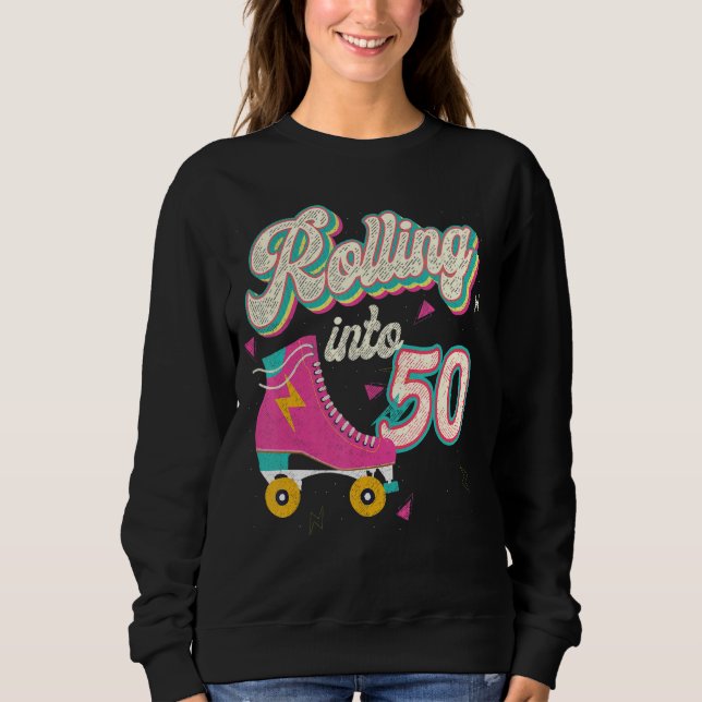 Sudadera 50.º patinaje de natalidad en 50 años (Anverso)