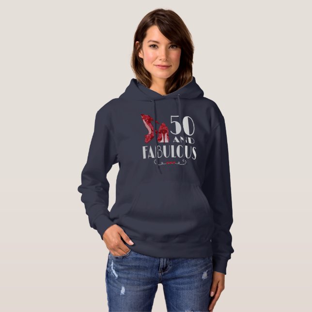 Sudadera 50.º Regalo De Cumpleaños Im 50 Y Fabuloso Regalo (Anverso completo)