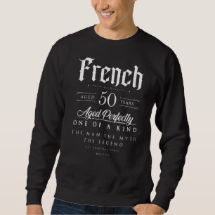 Sudadera 50 Años De Edad Francesa 50 Años Nacidos En Fra