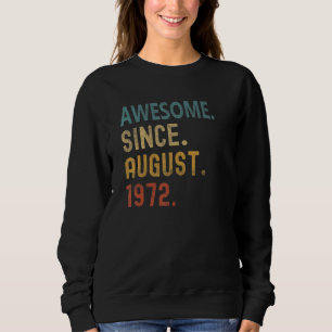 Sudadera 50 años de edad increíble desde agosto de 1972 50