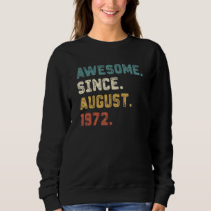Sudadera 50 años de edad increíble desde agosto de 1972 50