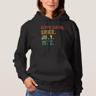 Sudadera 50 años de edad increíble desde julio de 1972 50º