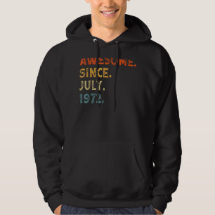 Sudadera 50 años de edad increíble desde julio de 1972 50º 