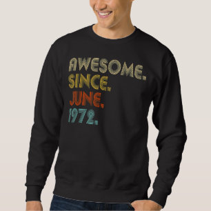 Sudadera 50 años de edad increíble desde junio de 1972 50 a