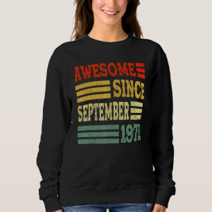 Sudadera 50 años de edad increíble desde septiembre de 1972