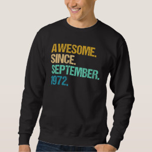 Sudadera 50 años de edad increíble desde septiembre de 1972