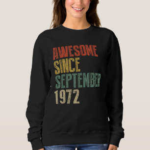 Sudadera 50 años de edad increíble desde septiembre de 1972
