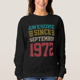 Sudadera 50 años de edad increíble desde septiembre de 1972