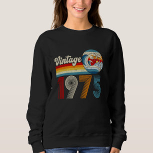 Sudadera 50 Años De Edad Retro Vintage Nacido En 1975 50 Cu
