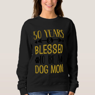 Sudadera ¡50 años y madre del perro! Cumpleaños de 50 años