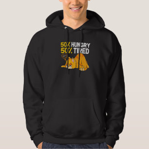 Sudadera 50 Hambrientos 50 Ilustraciones De Gato Cansados P