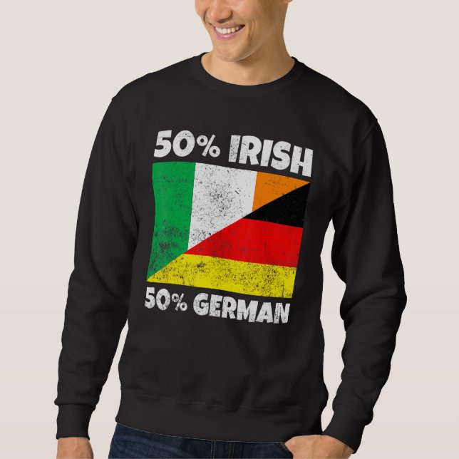 Sudadera 50 irlandés 50 alemán irlandés (Anverso)