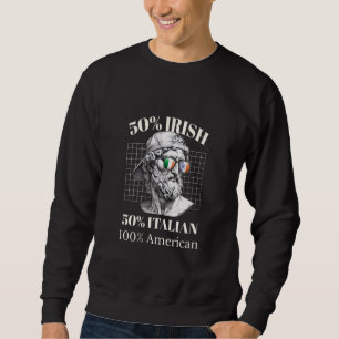 Sudadera 50 Irlandés 50 Italiano 100 Impresionante Patrimon