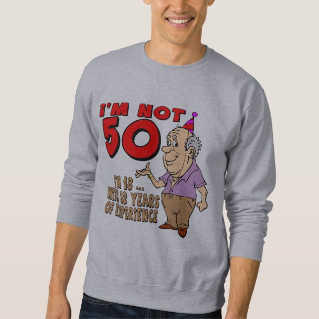 Sudadera 50.os regalos de cumpleaños experimentados de 18 (Anverso)