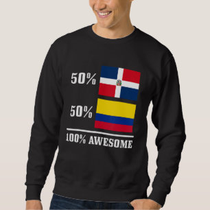 Sudadera 50 República Dominicana 50 Colombia Bandera Colomb