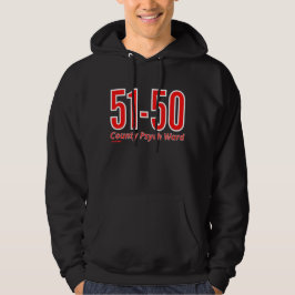 Sudadera "51-50" cómico recluso del distrito psiquiátrico d