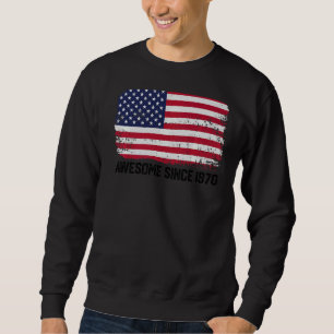 Sudadera 52.ª Bandera De Eeuu Vintage Desde 1970