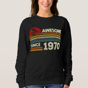 Sudadera 52.º cumpleaños increíble desde 1970 52 años