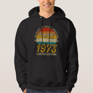 Sudadera 52 años de edad 1973 Regalo retro asombroso de 52 
