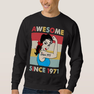 Sudadera 52 años de edad increíble desde 1971 52º cumpleaño