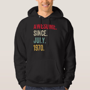 Sudadera 52 años de edad increíble desde julio de 1970 52º