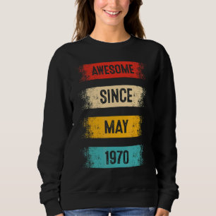 Sudadera 52 años de edad increíble desde mayo de 1970 52º c