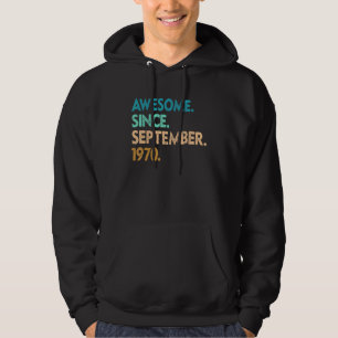 Sudadera 52 años de edad increíble desde septiembre de 1970