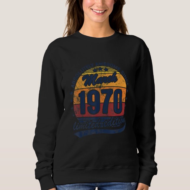Sudadera 52° cumpleaños absolutamente asombroso desde que n (Anverso)