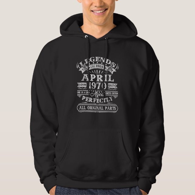 Sudadera 52 Leyendas De Decoración De Cumpleaños Nacidas En (Anverso)