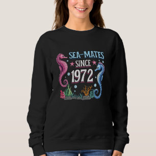 Sudadera 53º Aniversario de Boda 1972 Pareja Compañeros de