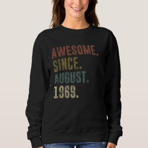 Sudadera 53.ª cosecha de cumpleaños desde agosto de 1969