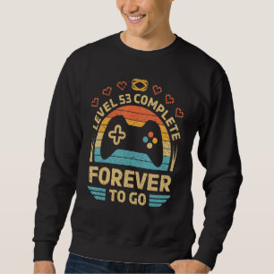 Sudadera 53.º Boda Aniversario Video Gamer Nivel 53 Comp