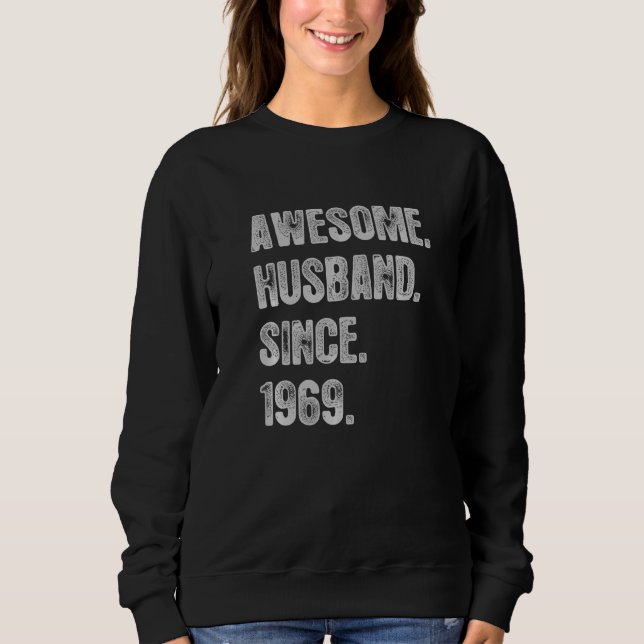 Sudadera 53° Aniversario Boda De Su Impresionante Esposo Si (Anverso)