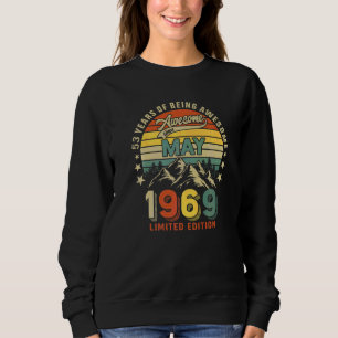 Sudadera 53 Años De Jubilación Desde Mayo De 1969 Vint