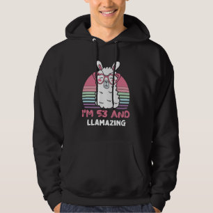 Sudadera 53 Year Old Bday Llamazing 53rd Birthday Llama