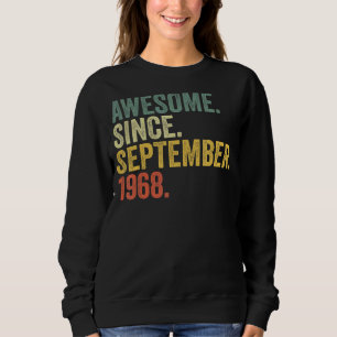 Sudadera 54º cumpleaños increíble desde septiembre de 1968