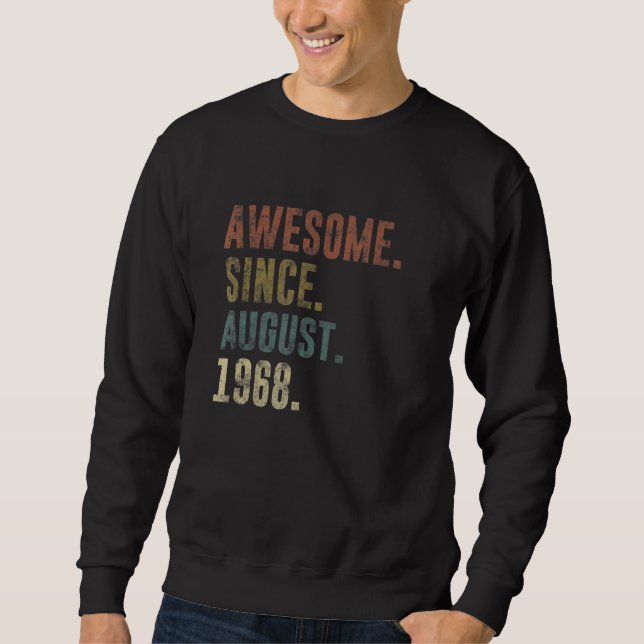 Sudadera 54.ª cosecha de cumpleaños desde agosto de 1968 (Anverso)